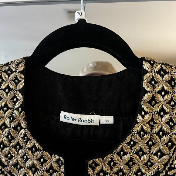 Roller Rabbit Black and Gold Dress – Size XS - Picture 6 of 7